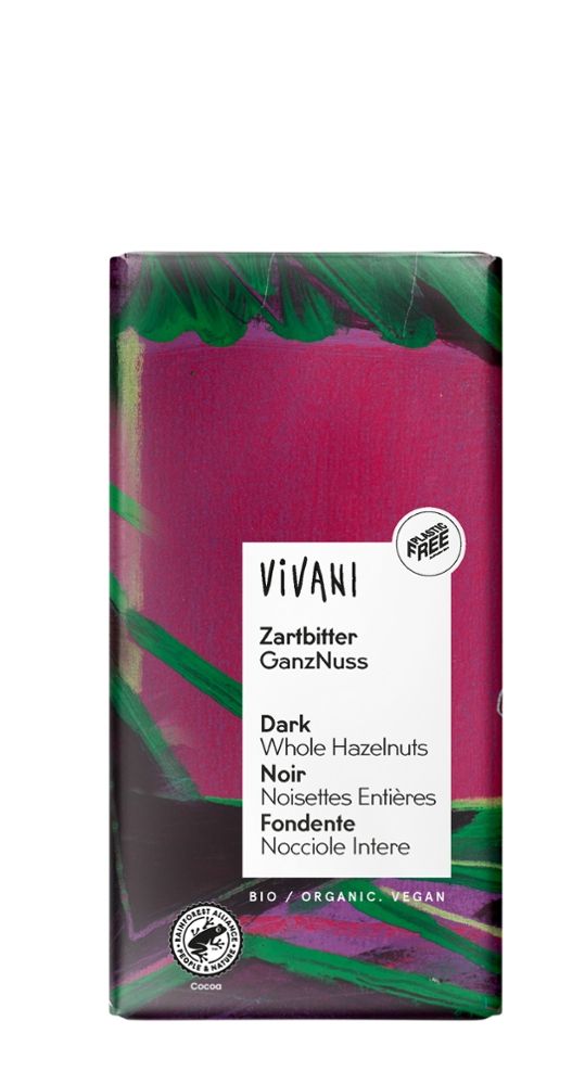 Vivani - Zartbitter GanzNuss 10 Stück zu 100 g