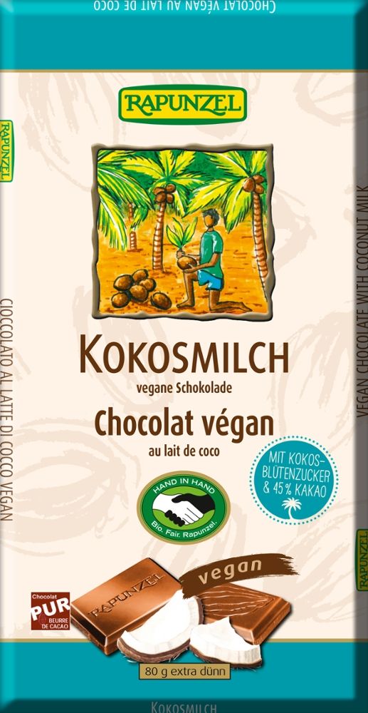 Rapunzel - Kokosmilch vegan 12 Stück zu 80 g