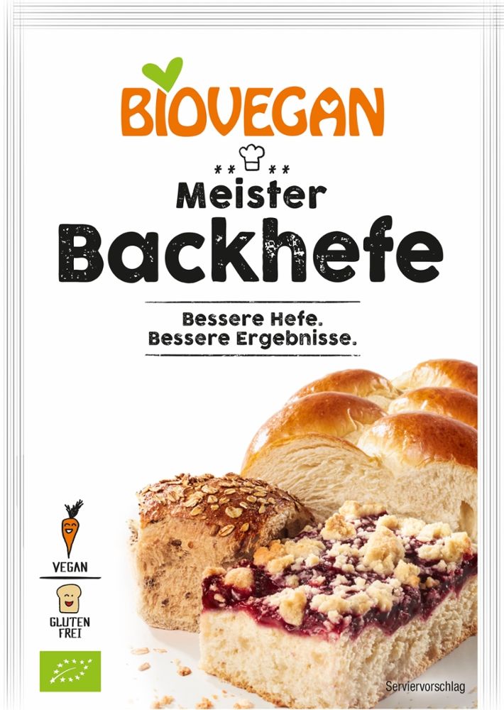 Biovegan - Meister Backhefe 25 Stück zu 7 g