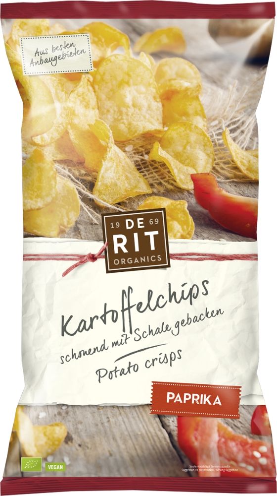 De Rit - Kartoffelchips Paprika 12 Stück zu 125 g