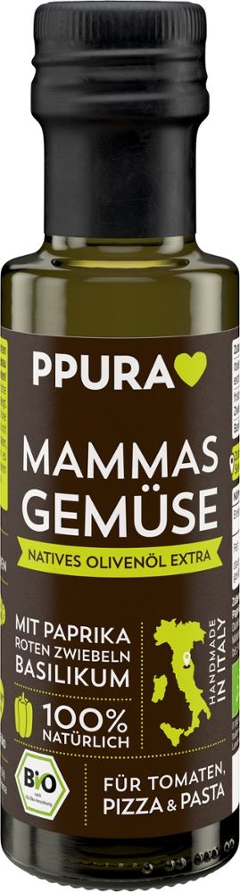 PPURA - Mammas Gemüse natives Olivenöl extra 6 Stück zu 100 ml