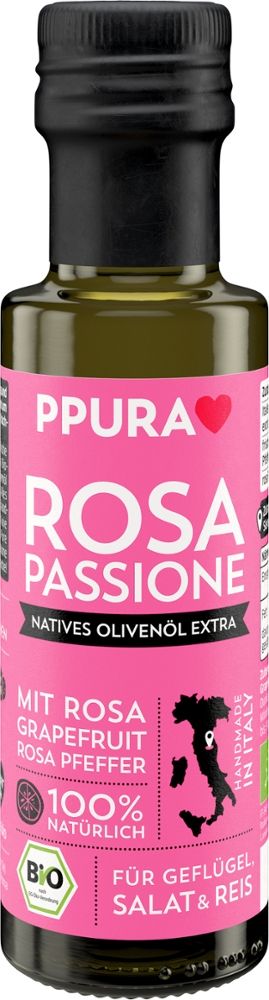 PPURA - Rosa Passione natives Olivenöl extra 6 Stück zu 100 ml