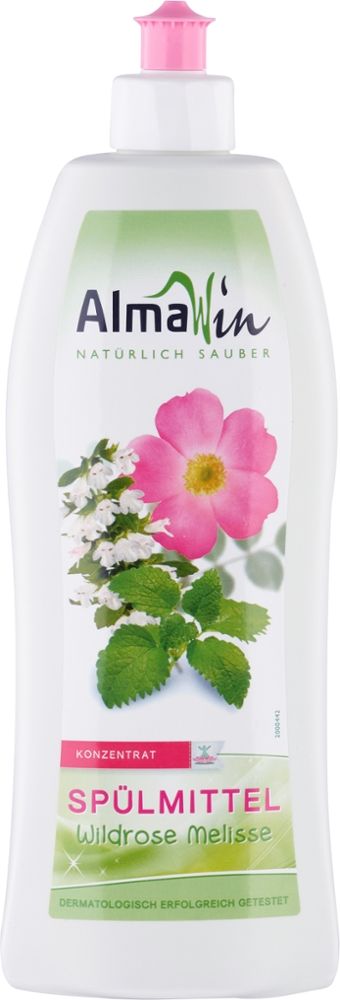 AlmaWin - Spülmittel Wildrose & Melisse 6 Stück zu 500 ml