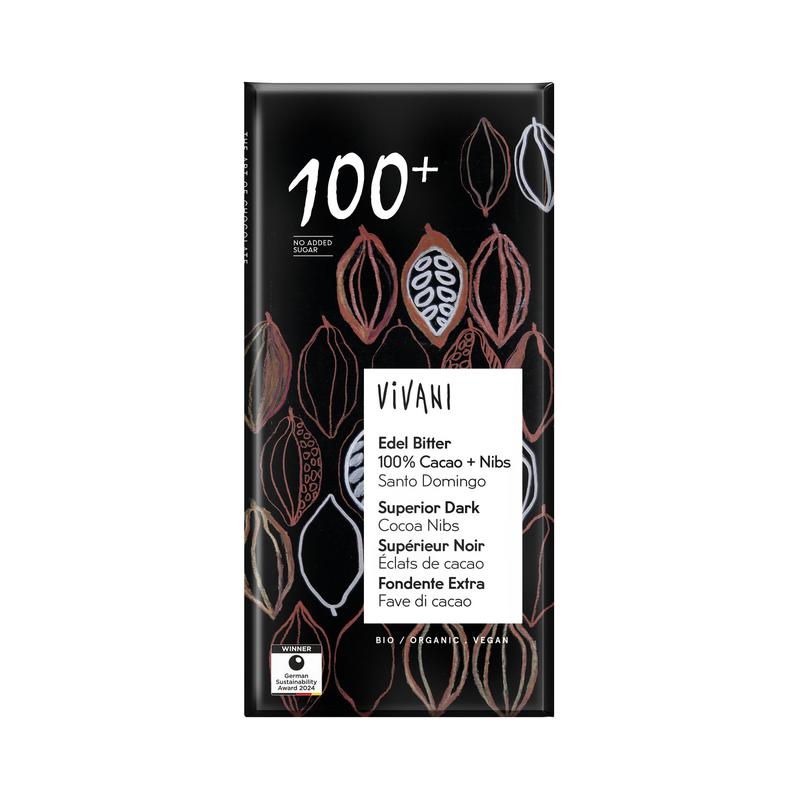 Vivani - Edelbitter 100% Cacao & Nibs