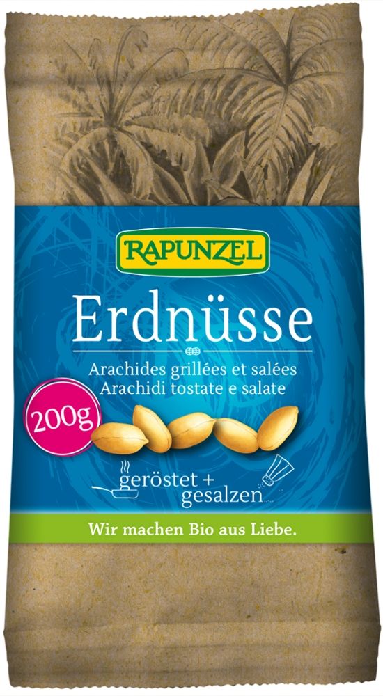 Erdnüsse geröstet + gesalzen Rapunzel