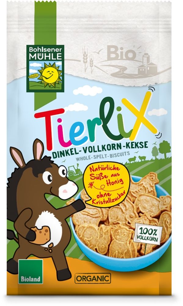 Bohlsener Mühle - Tierlix Dinkel-Vollkorn-Kekse 6 Stück zu 125 g