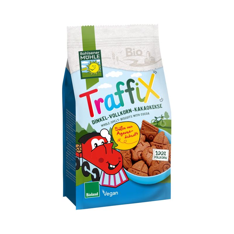Traffix Dinkel-Vollkorn-Kakaokekse Bohlsener Mühle
