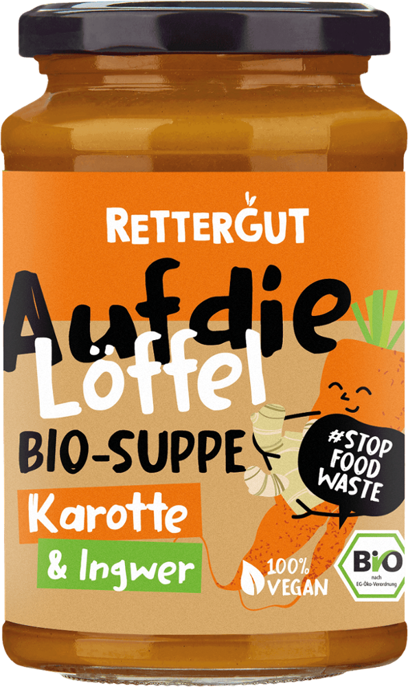 Rettergut - Bio-Suppe Karotte & Ingwer 6 Stück zu 375 ml