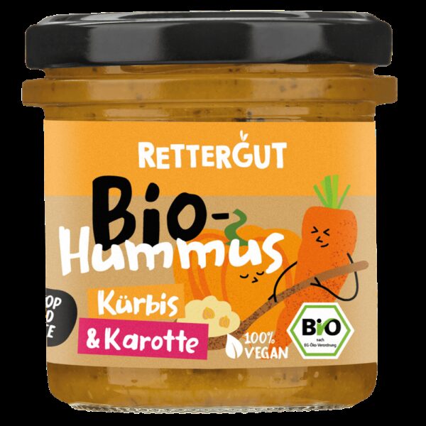 Bio-Hummus Kürbis & Karotte Rettergut