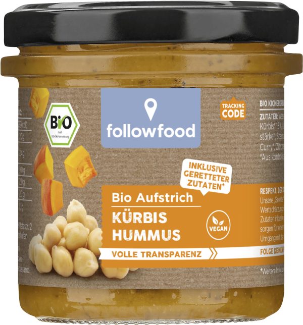 Bio-Hummus Kürbis & Karotte Rettergut