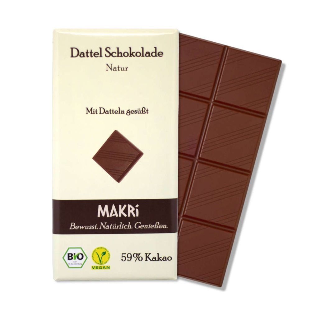 Makri - Dattel Schokolade Natur 10 Stück zu 85 g