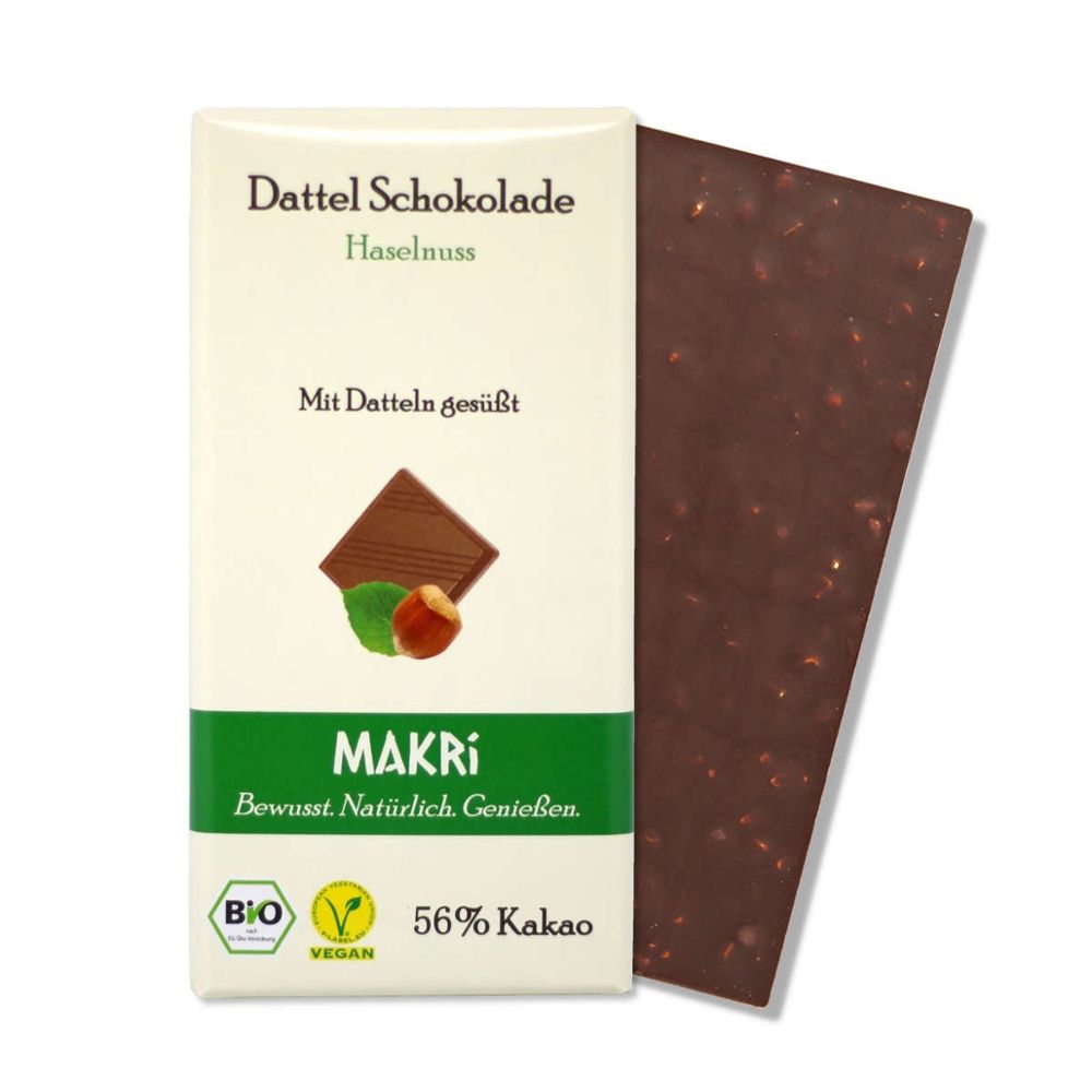 Makri - Dattel Schokolade Haselnuss 10 Stück zu 85 g