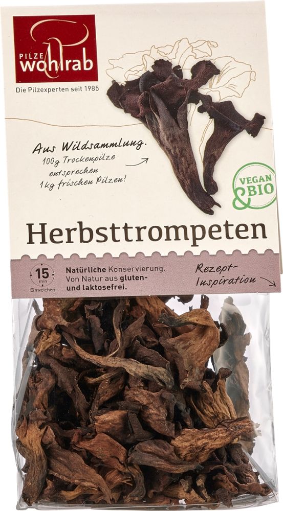Herbsttrompeten Pilze Wohlrab