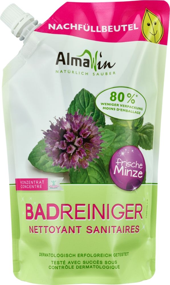 AlmaWin - Badreiniger frische Minze 6 Stück zu 500 ml