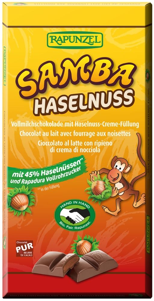 Rapunzel - Samba Haselnuss 12 Stück zu 90 g