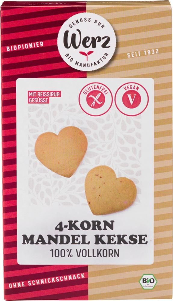 Werz - 4-Korn Mandel Kekse 6 Stück zu 150 g