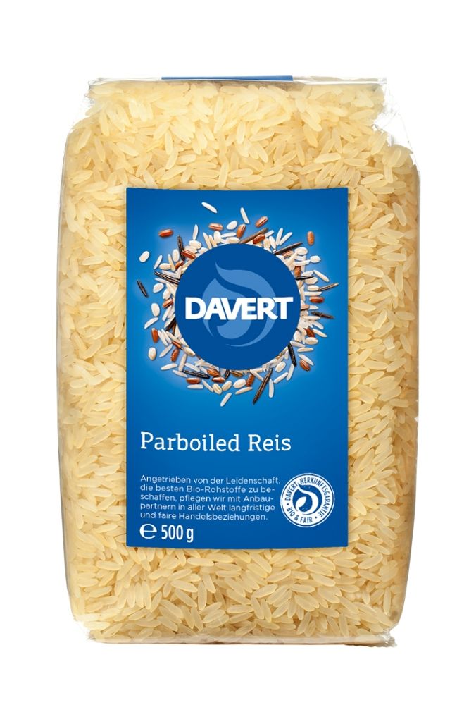 Davert - Parboiled Reis 8 Stück zu 500 g