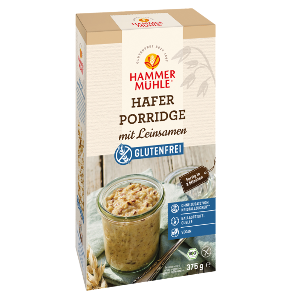 Haferporridge mit Leinsamen Hammermühle
