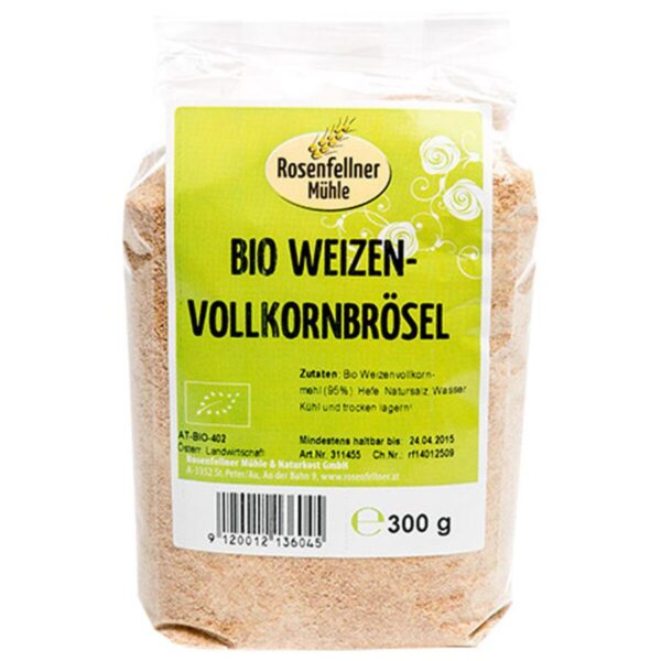 Bio Weizen Vollkornbrösel Rosenfellner Mühle