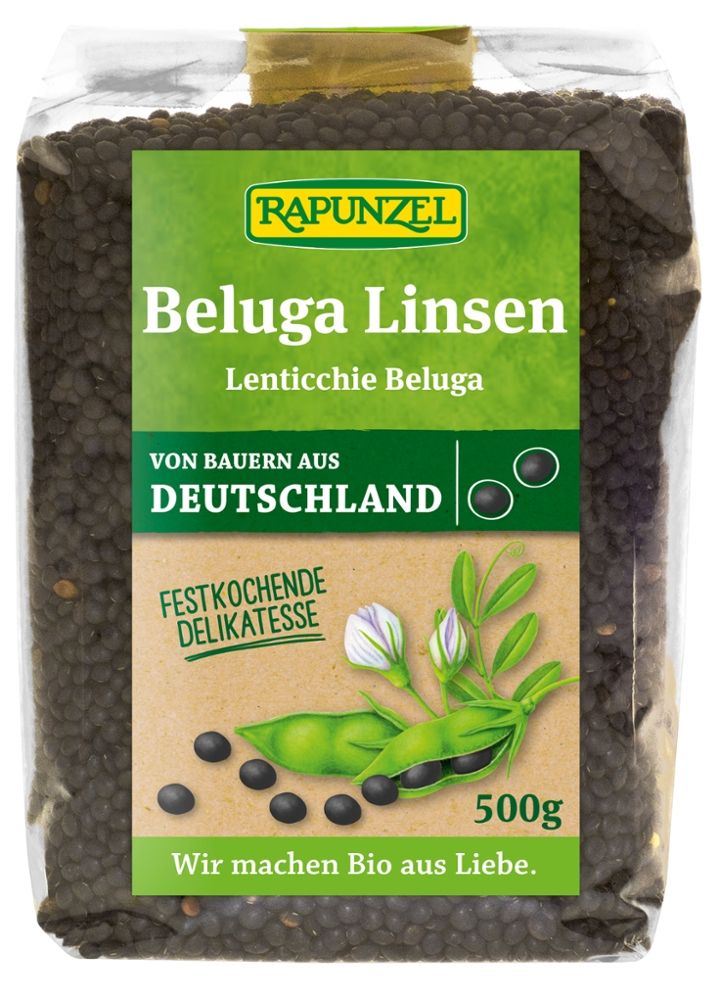 Rapunzel - Beluga Linsen 6 Stück zu 500 g