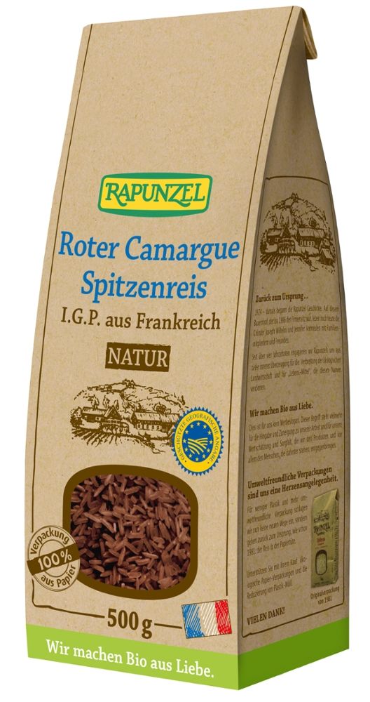 Rapunzel - Roter Camargue Spitzenreis 6 Stück zu 500 g