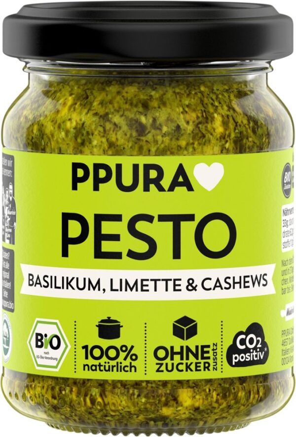 Pesto Basilikum, Limette & Cashews PPURA