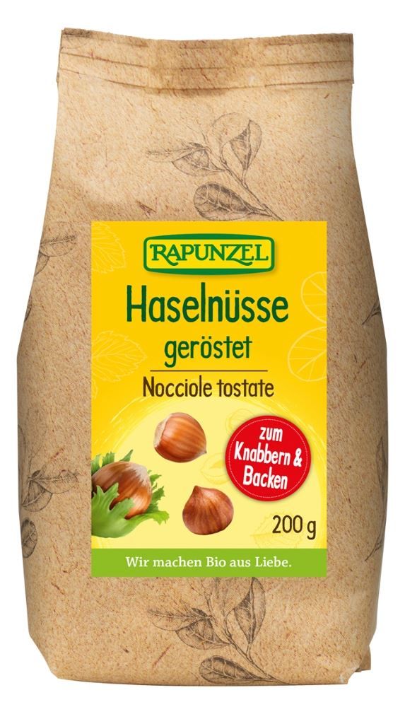 Rapunzel - Haselnüsse geröstet 8 Stück zu 200 g