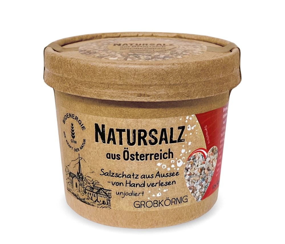 Bioenergie Wagner - Natursalz aus Österreich grob 6 Stück zu 150 g