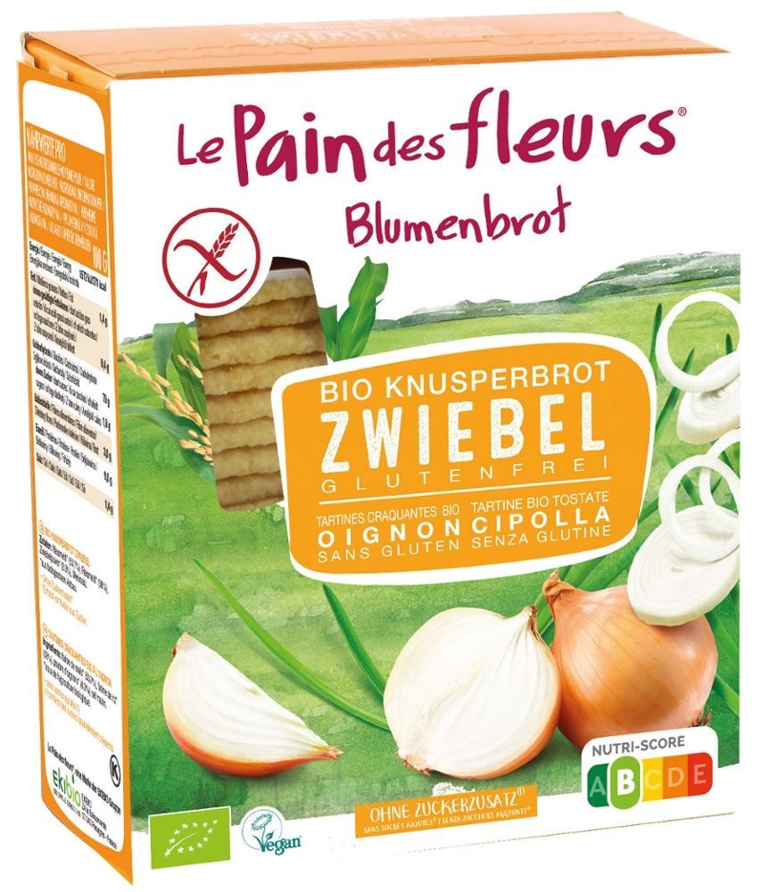 Blumenbrot - Bio Knusperbrot Zwiebel