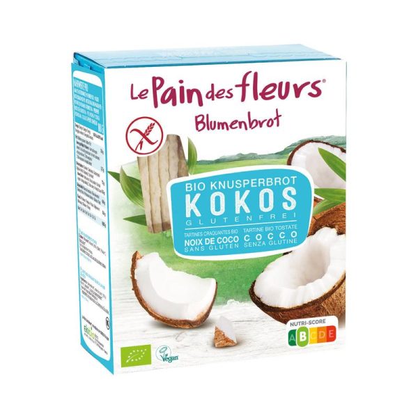 Bio Knusperbrot Kokos Blumenbrot