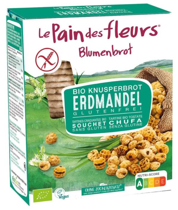 Bio Knusperbrot Erdmandel Blumenbrot