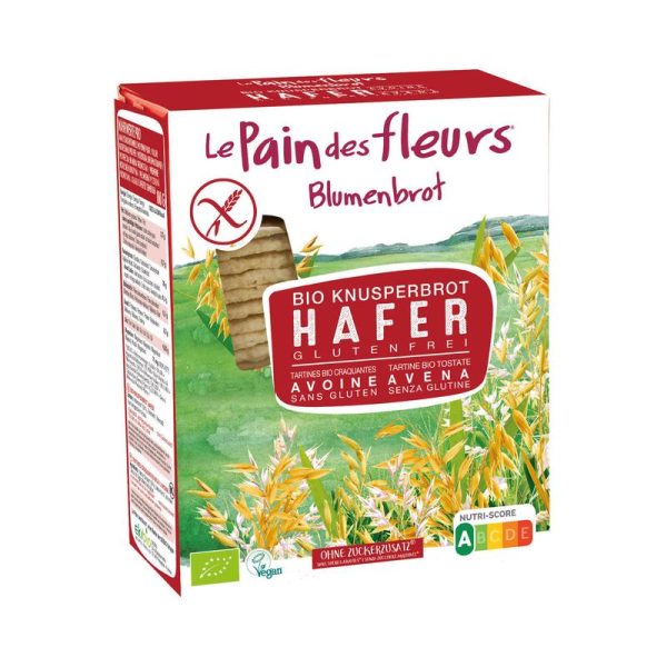 Bio Knusperbrot Hafer Blumenbrot