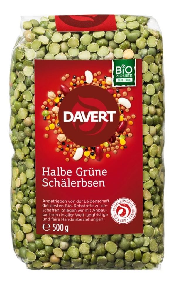 Halbe Grüne Schälerbsen Davert