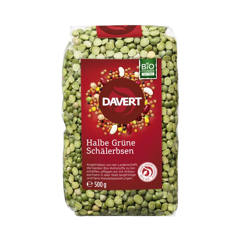Halbe Grüne Schälerbsen Davert