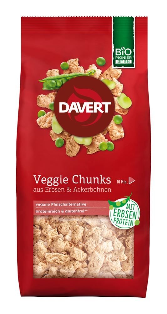 Davert - Veggie Chunks 6 Stück zu 100 g