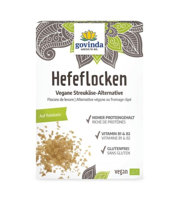 Hefeflocken vegane Streukäse Alternative Govinda