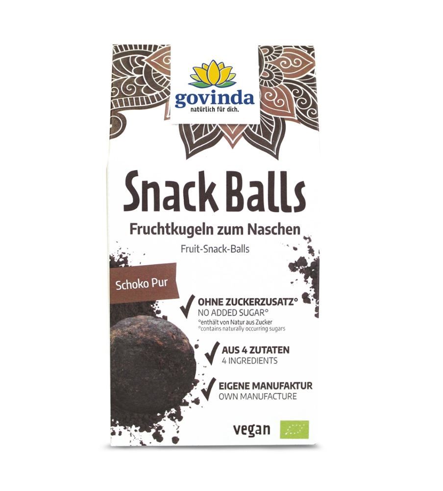 Govinda - Snack Balls Fruchtkugeln Schoko Pur