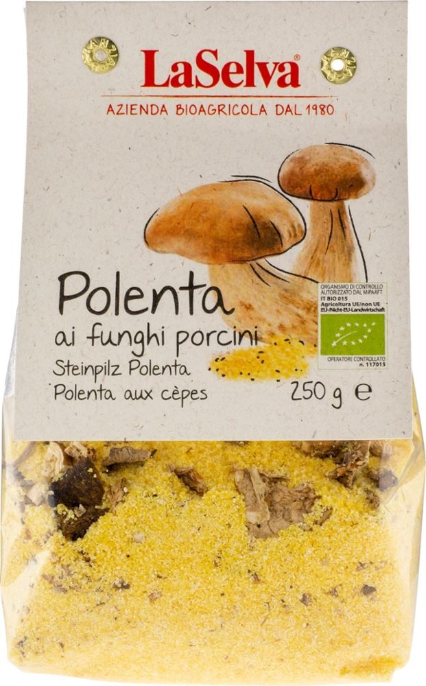 LaSelva - Polenta ai funghi porcini 8 Stück zu 250 g