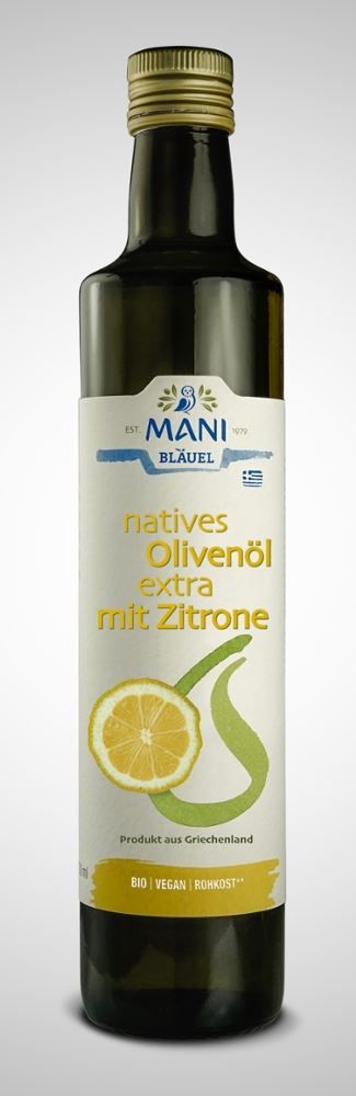 Mani - natives Olivenöl extra mit Zitrone 6 Stück zu 500 ml