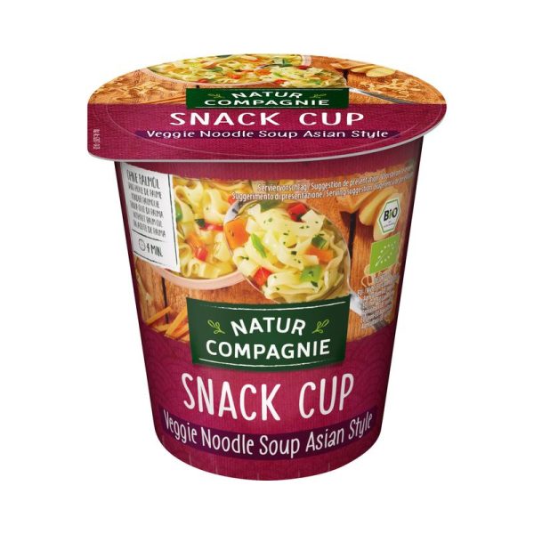 Snack Cup Veggie Noodle Soup Asian Style Natur Compagnie