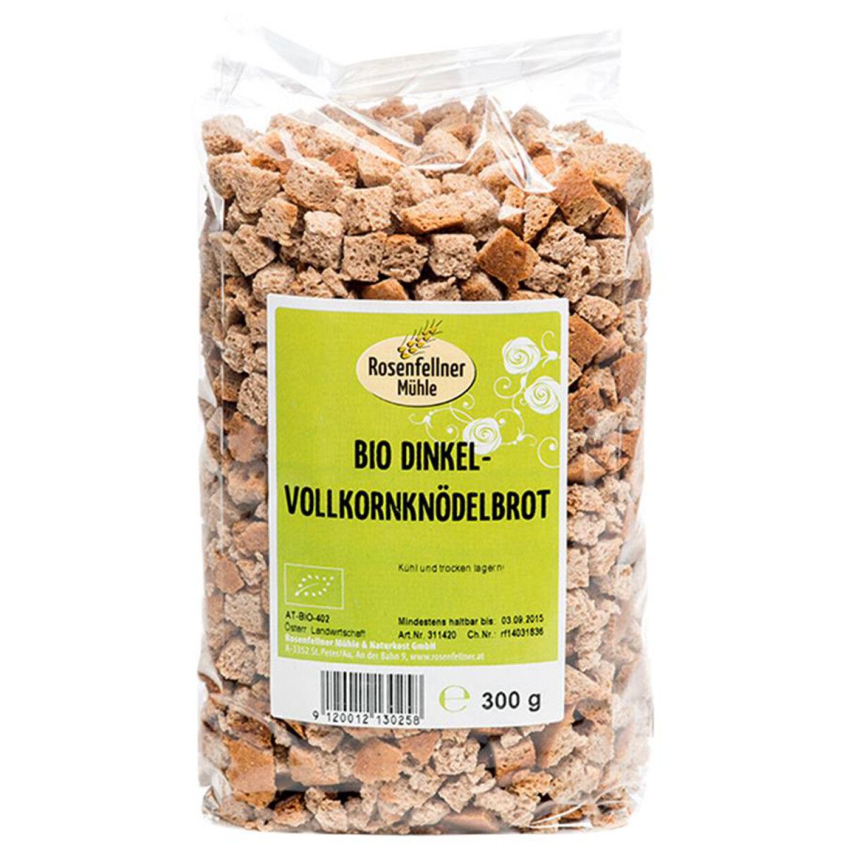 Rosenfellner Mühle - Bio Dinkel-Vollkornknödelbrot 6 Stück zu 300 g