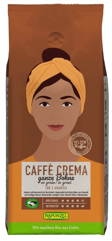 Rapunzel - Caffe Crema ganze Bohne 4 Stück zu 1 kg