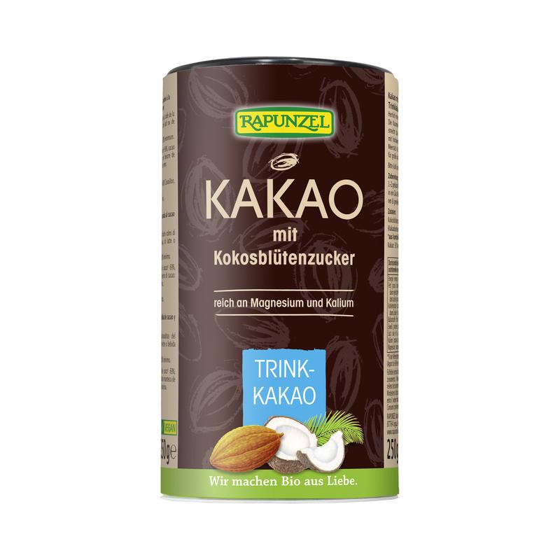 Kakao mit Kokosblütenzucker Rapunzel