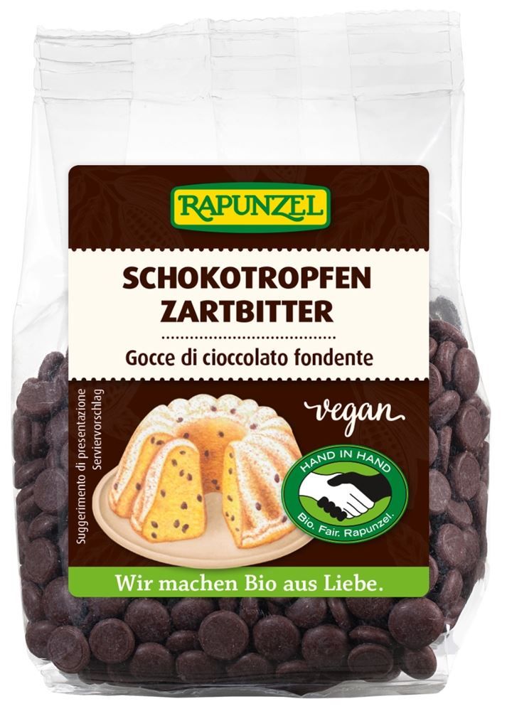 Rapunzel - Schokotropfen Zartbitter 8 Stück zu 100 g