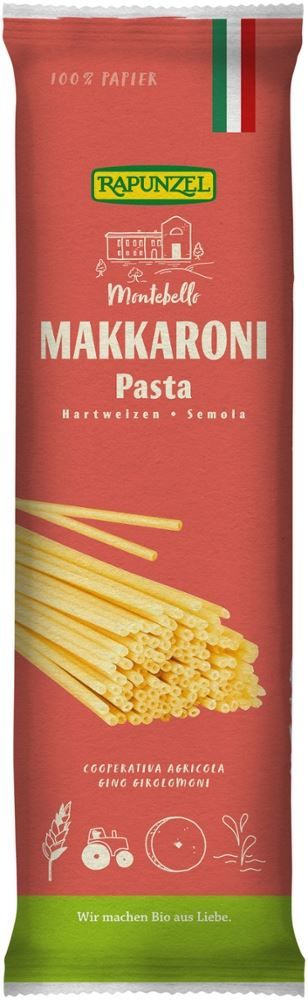 Rapunzel - Makkaroni Pasta Hartweizen 12 Stück zu 500 g