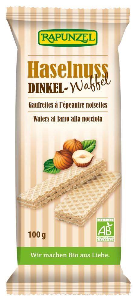 Rapunzel - Haselnuss Dinkel-Waffel 11 Stück zu 100 g