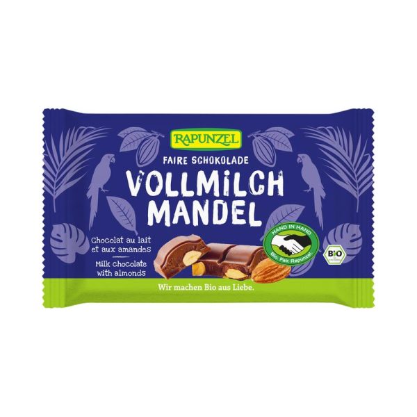 Faire Schokolade Vollmilch Mandel Rapunzel