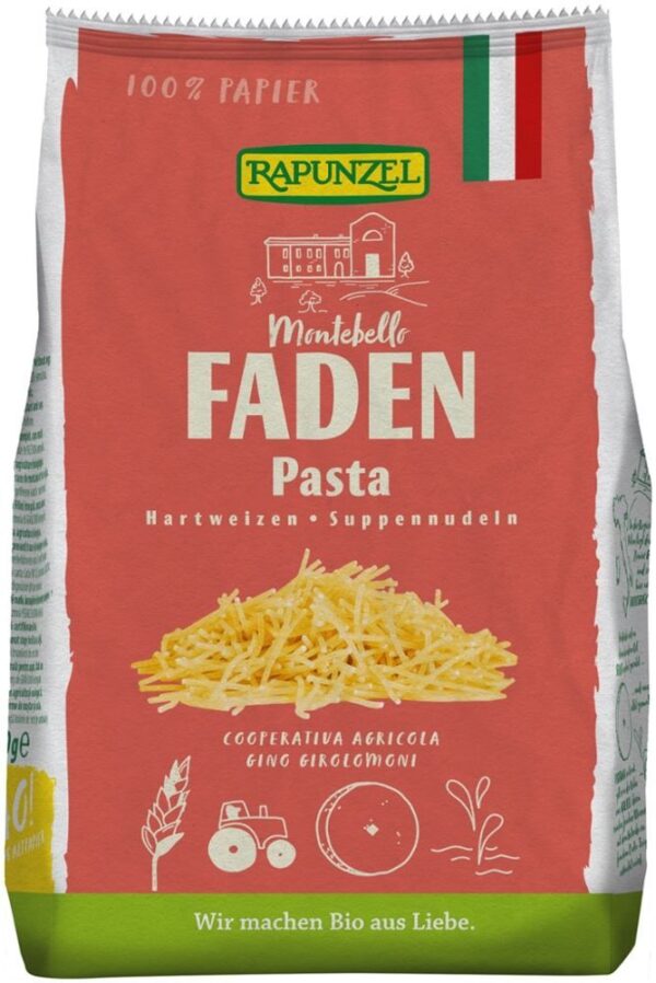 Faden Pasta Hartweizen Rapunzel