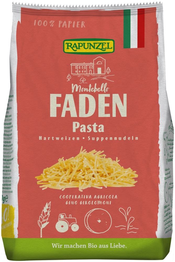 Rapunzel - Faden Pasta Hartweizen 12 Stück zu 250 g