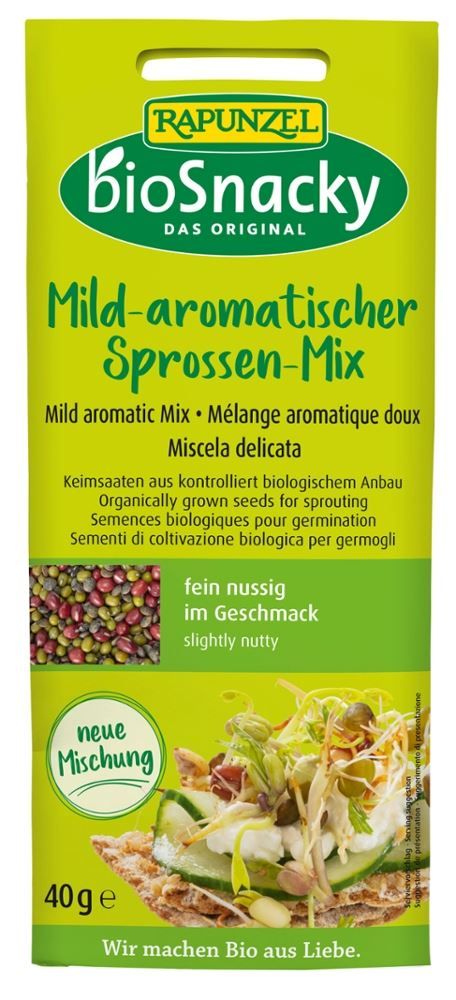 Rapunzel - Mild-aromatischer Sprossen Mix 12 Stück zu 40 g